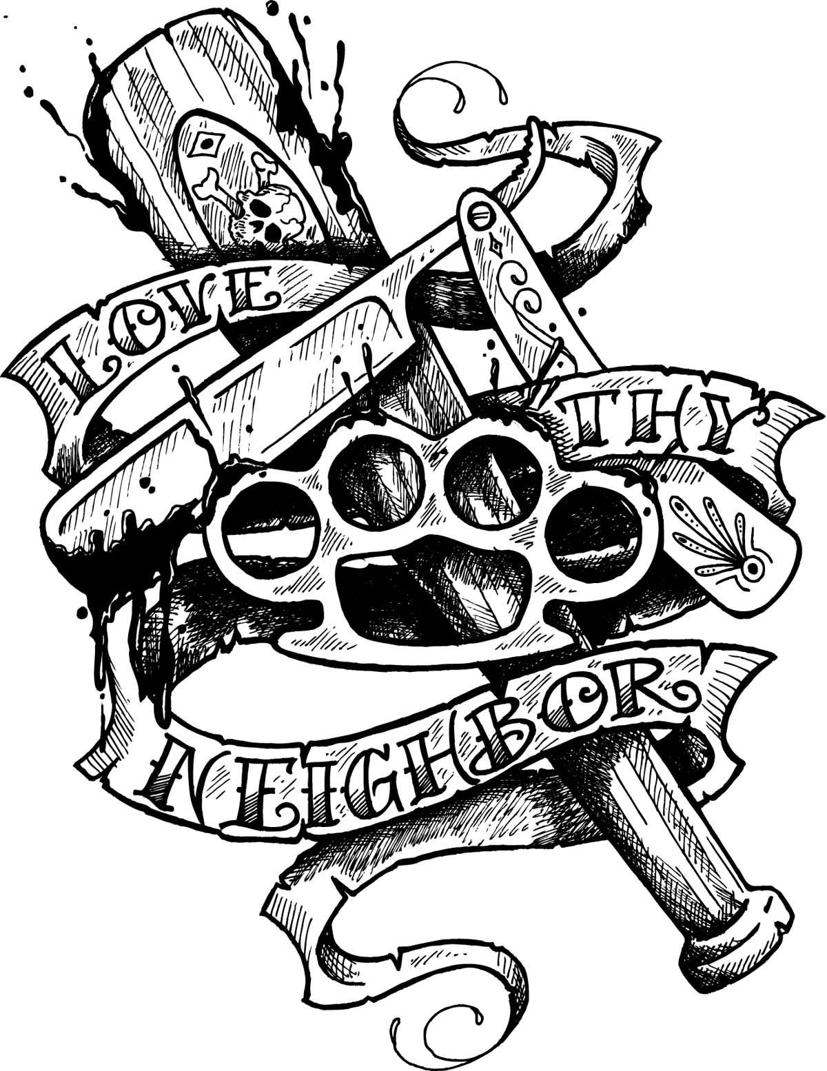 love-thy-neighbor-tattoo-flash-by-sd-designs-1872512913